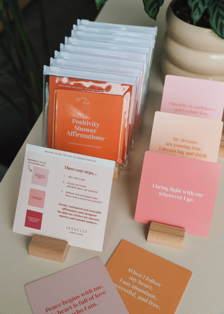 Shower Affirmation™ Cards - Positivity - Meadow Collectiveself care