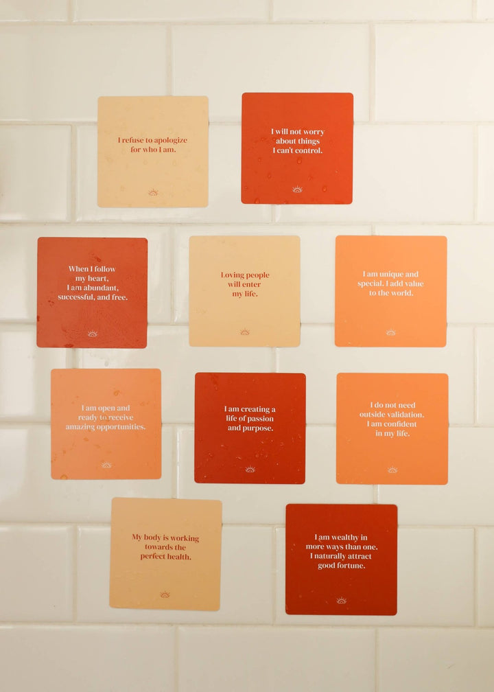 Shower Affirmation™ Cards - Positivity - Meadow Collectiveself care