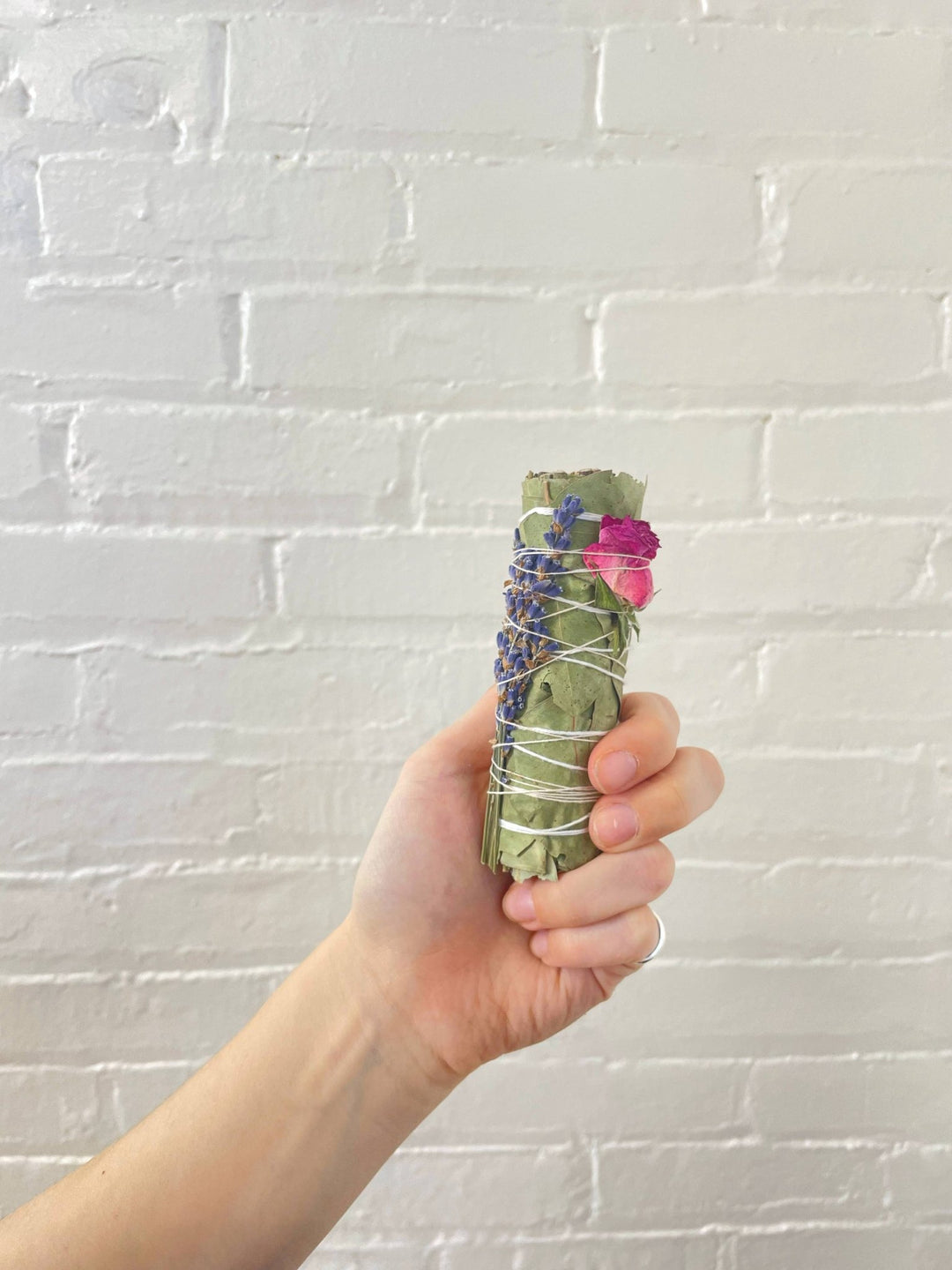 Small Lavender and Pink Rose Eucalyptus Bundle - Meadow Collectiveincense