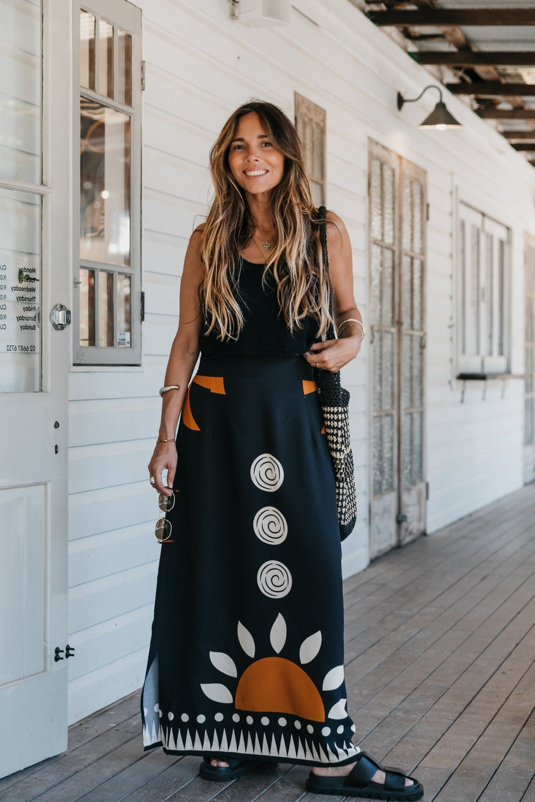 Solstice - Black Maxi Skirt