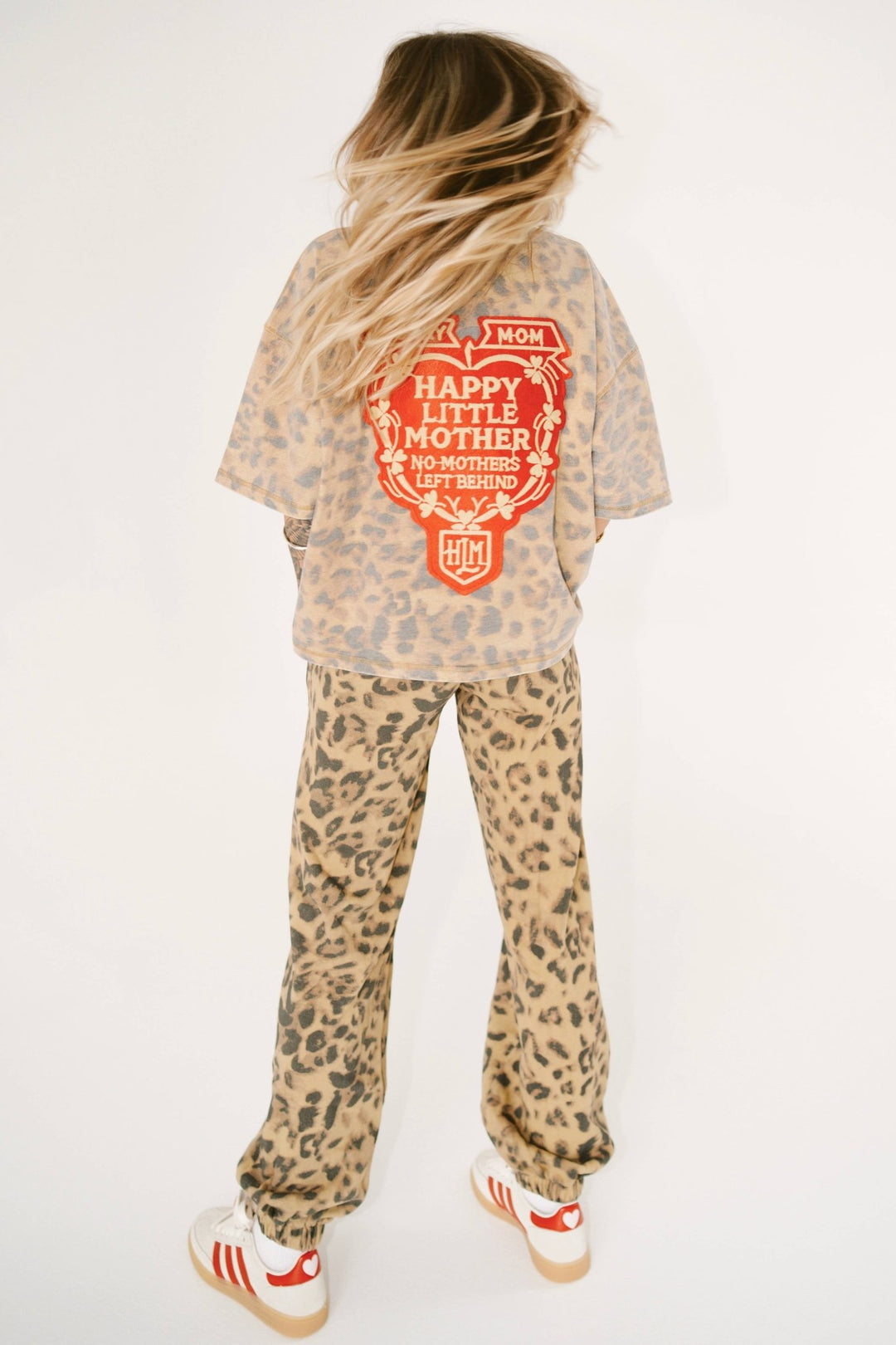 Sorry Mom Tee By Happy Little Mother - Leopard Print - Meadow Collectiveoversized tee