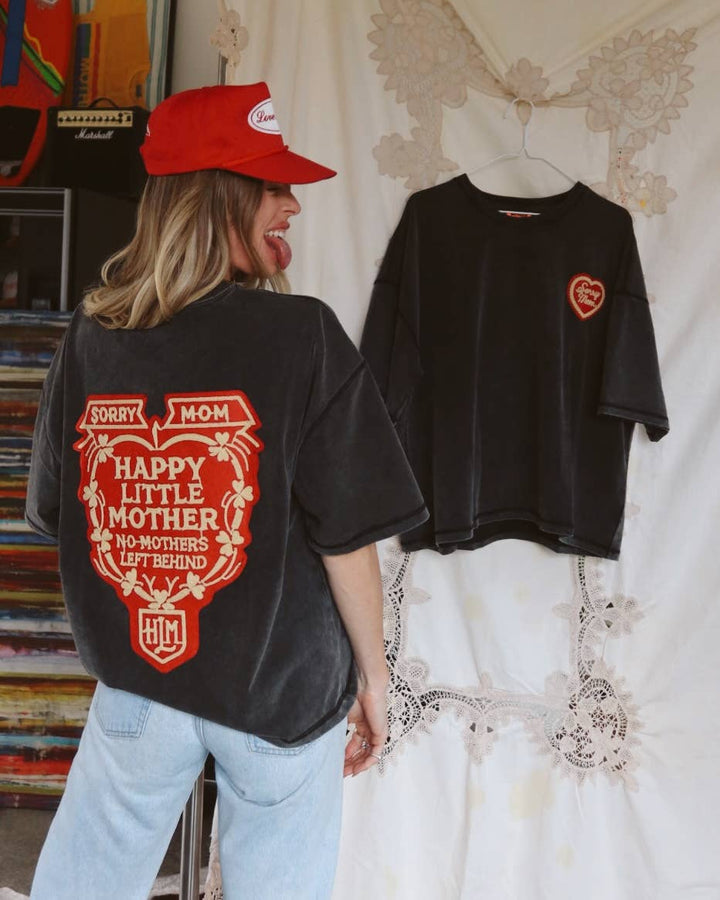 Sorry Mom Tee - Happy Little Mother - Meadow Collectiveoversized tee