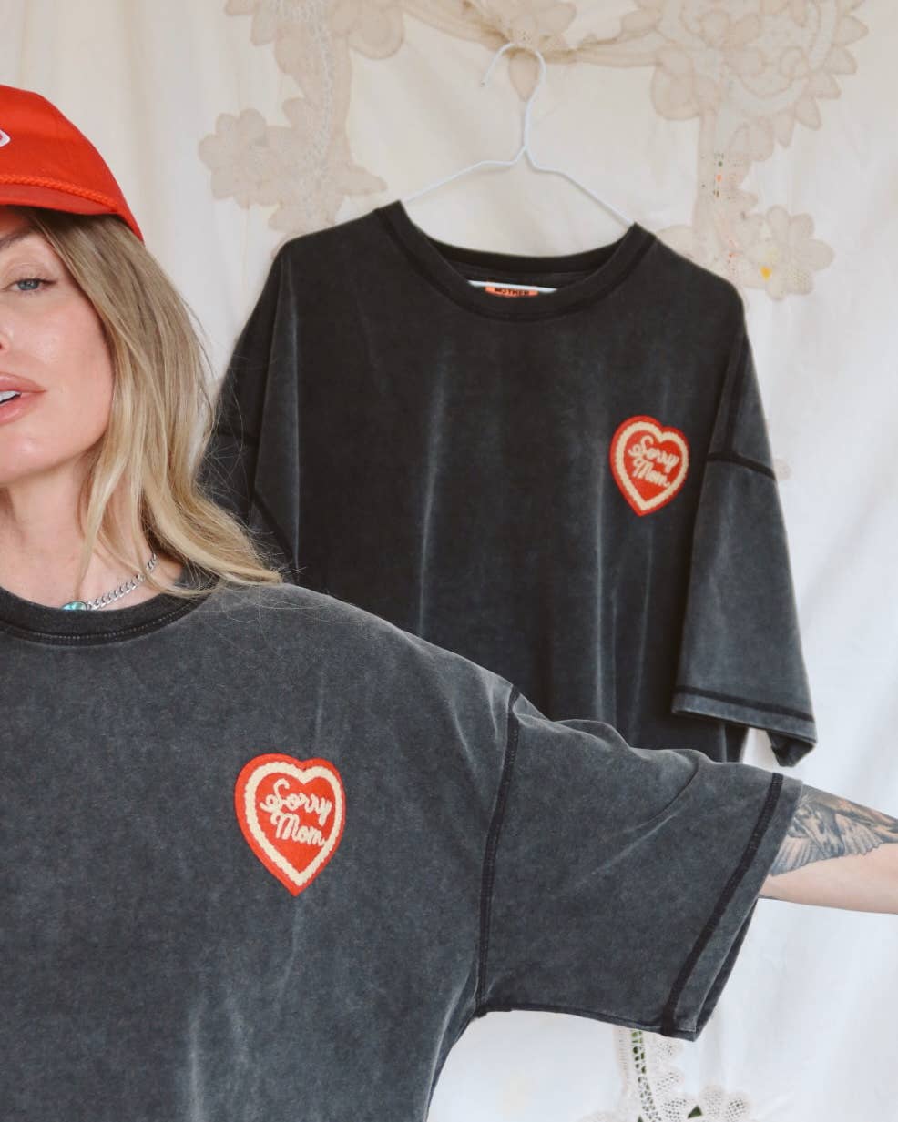 Sorry Mom Tee - Happy Little Mother - Meadow Collectiveoversized tee