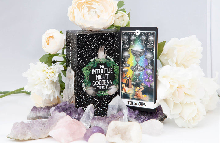 Special Gilded Edition: The Intuitive Night Goddess Tarot - Meadow Collectivetarot cards
