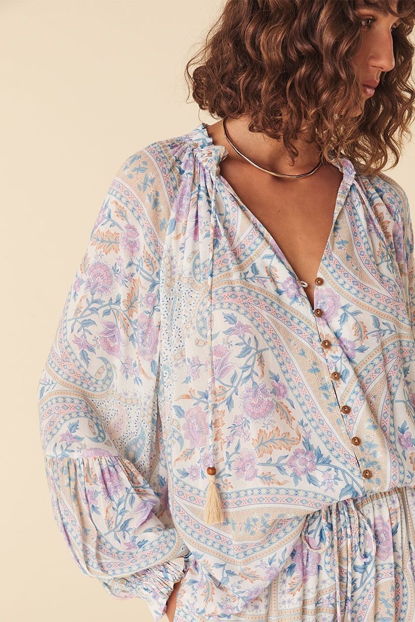 Spell Belladonna Blouse - Light Pastel - Meadow Collective