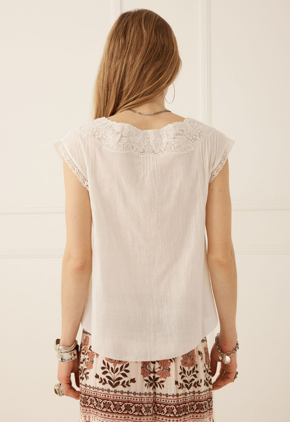 Spell Bridget Lace Cami- Pearl - Meadow Collectivecami