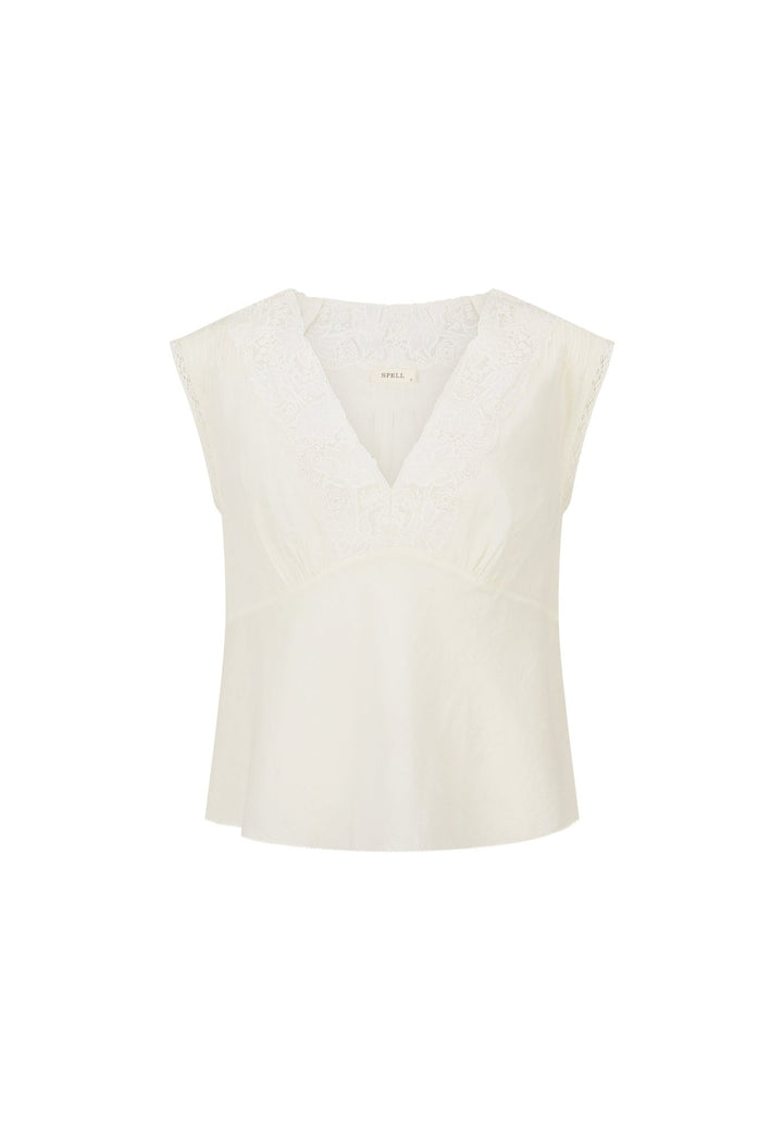Spell Bridget Lace Cami- Pearl - Meadow Collectivecami