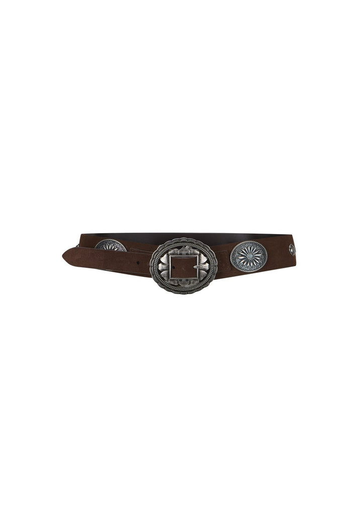 Spell Clandestine Suede Belt- Chocolate - Meadow Collectiveleather belt