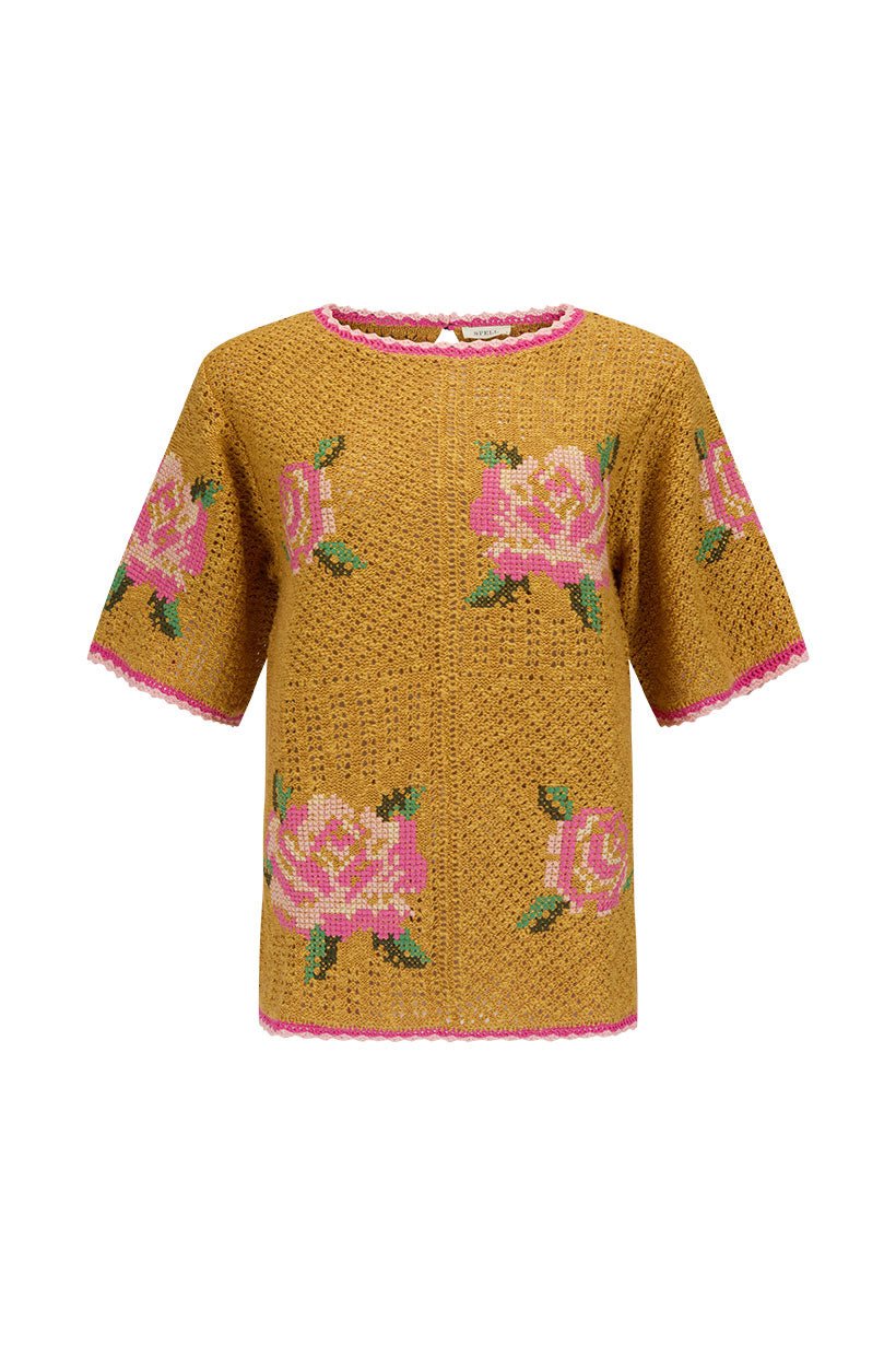 Spell Coastal Granny Top - mustard - Meadow CollectiveTop