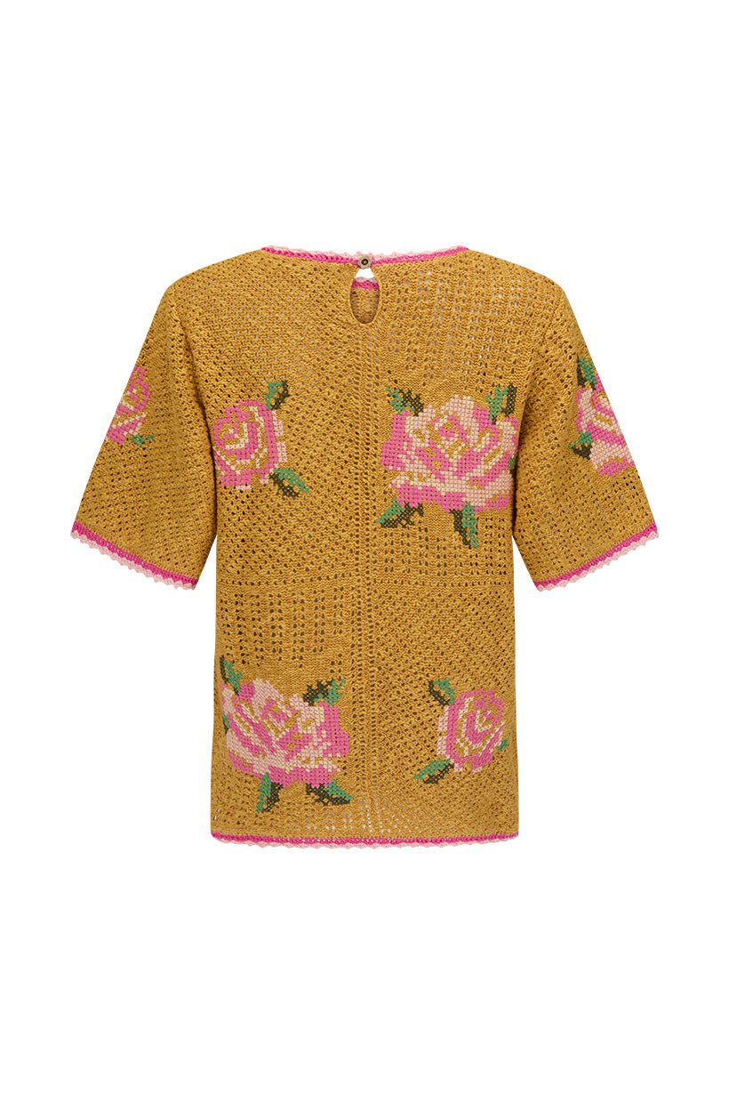 Spell Coastal Granny Top - mustard - Meadow CollectiveTop