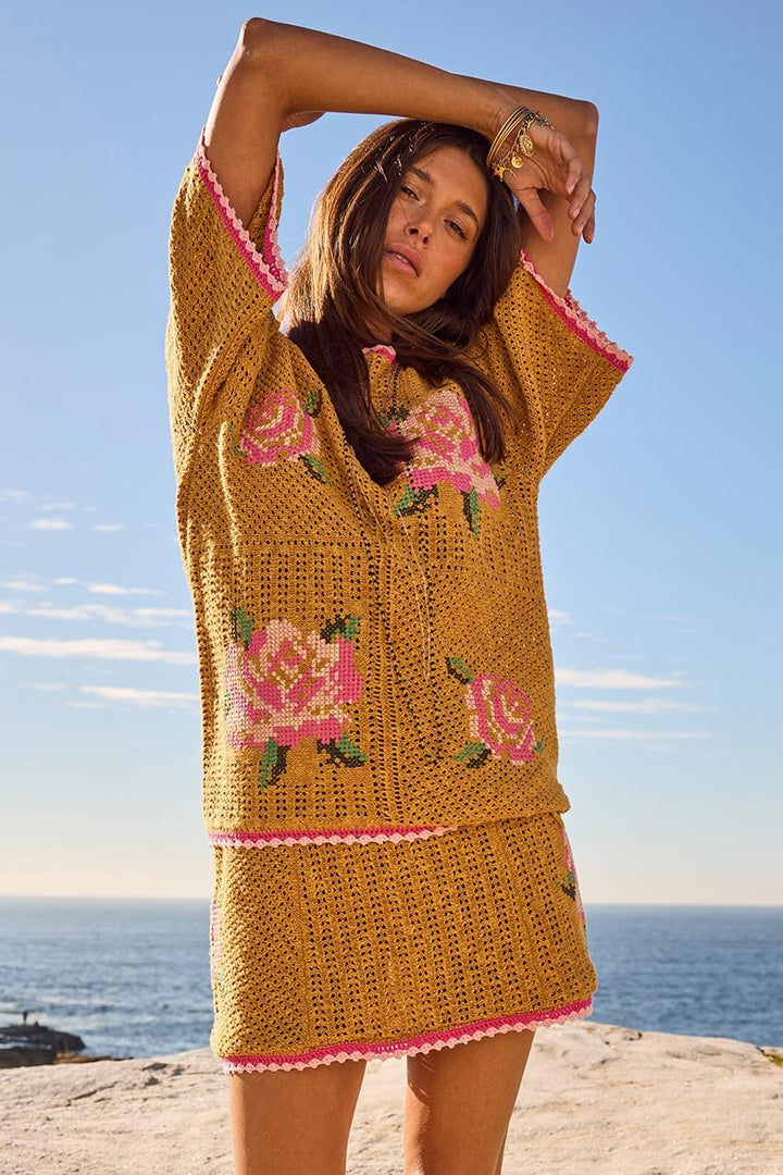 Spell Coastal Granny Top - mustard - Meadow CollectiveTop