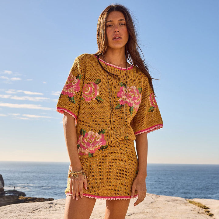 Spell Coastal Granny Top - mustard - Meadow CollectiveTop