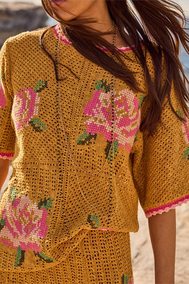 Spell Coastal Granny Top - mustard - Meadow CollectiveTop