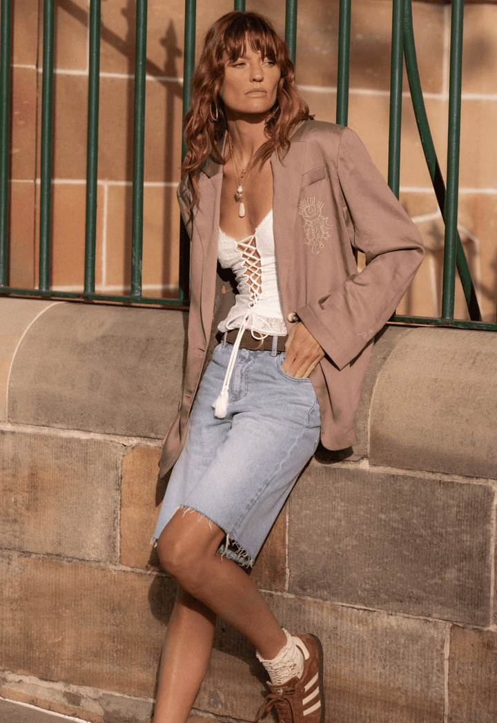 Spell Dallas Blazer - Smokey Taupe - Meadow Collectiveblazer