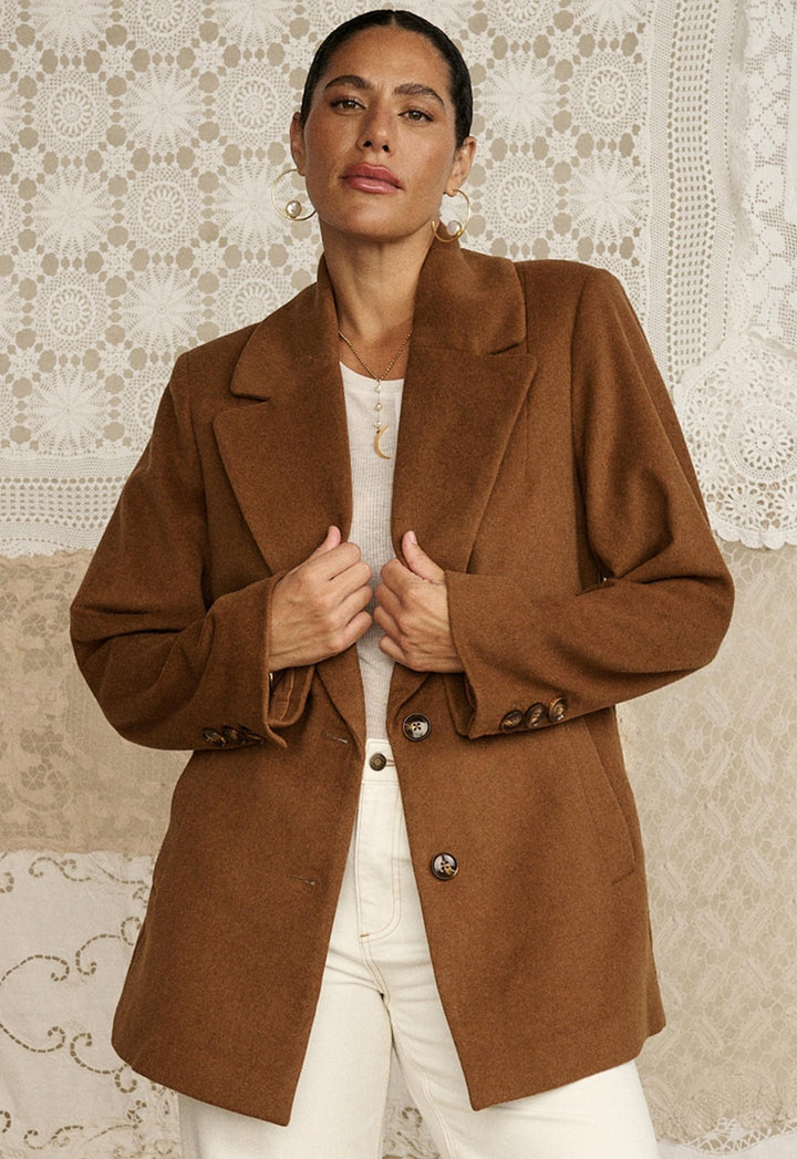 Spell Dilettante Coat - Brick - Meadow Collectivecoat
