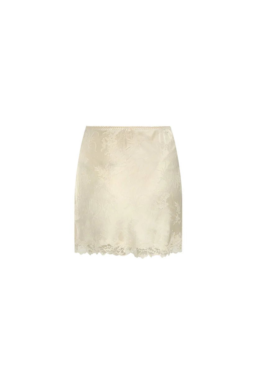 Spell Dubois Bias Mini Skirt- Pearl - Meadow Collectivemini skirt