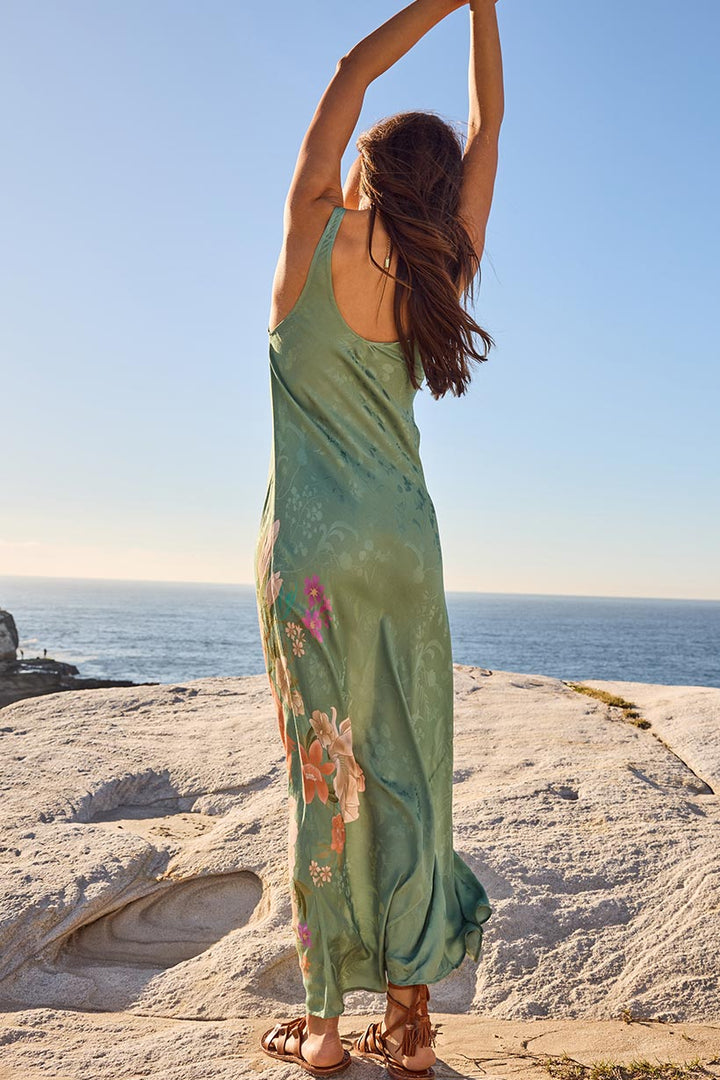 Spell Floridian Bias Dress - Sage - Meadow Collectiveslip dress