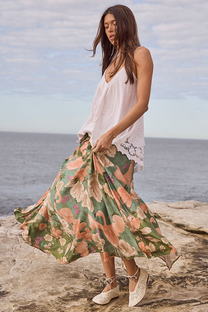 Spell Floridian Maxi Skirt - Sage - Meadow CollectiveMaxi Skirt