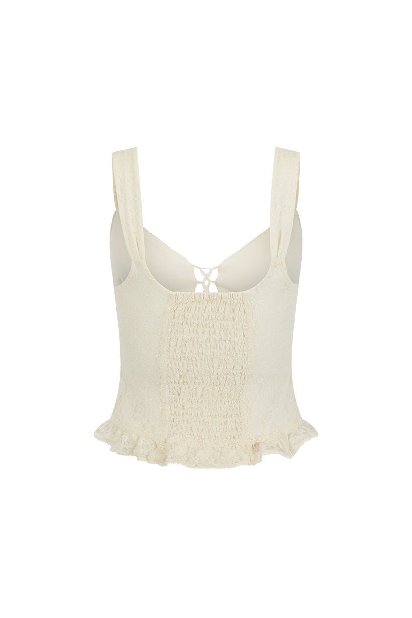 Spell Glastonbury Lace Cami - White - Meadow Collectivecamisole