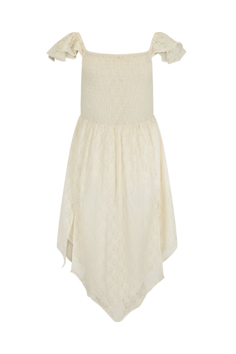 Spell Glastonbury Lace Dress - White - Meadow Collectivemidi dress