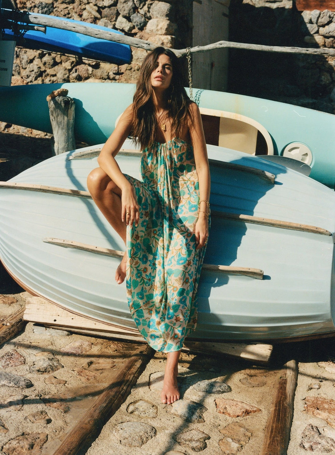Spell Goldie Strappy Maxi Dress Spell Goldie Strappy Maxi Dress
