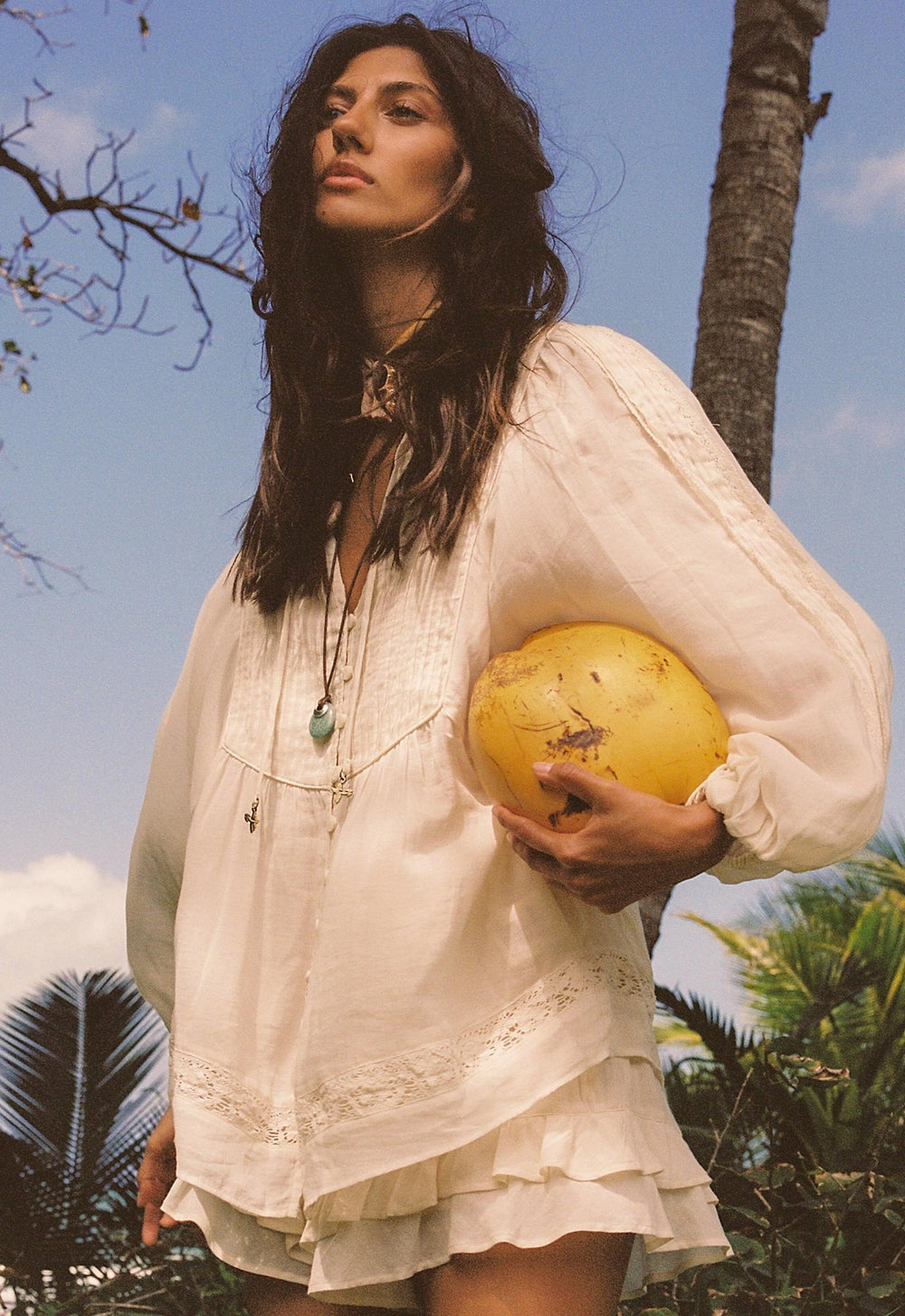 Spell Ines Boho Blouse - Light Sand - Meadow CollectiveTops