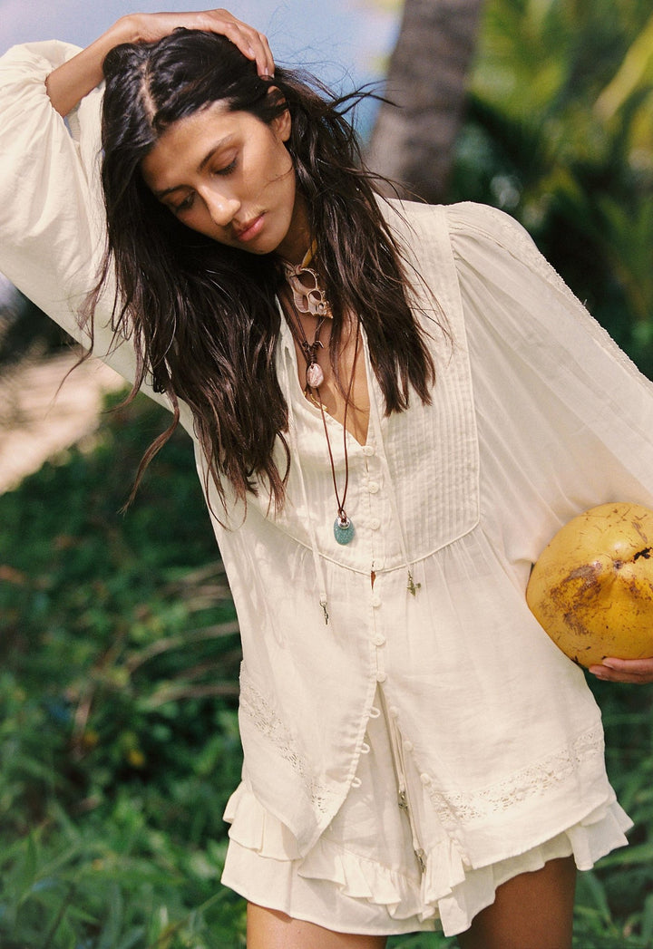 Spell Ines Boho Blouse - Light Sand - Meadow CollectiveTops