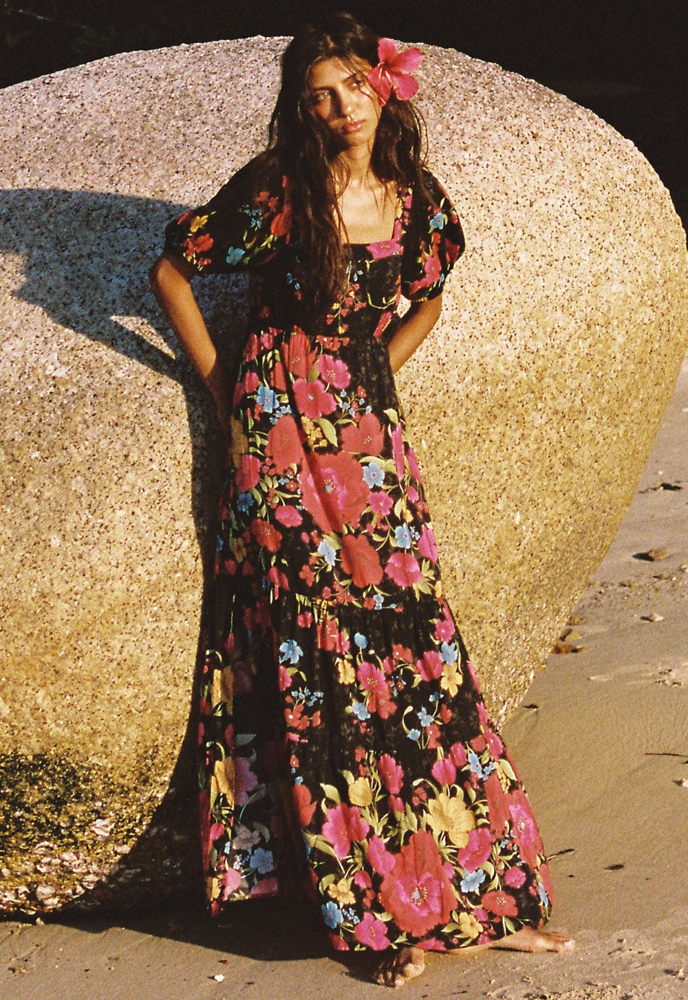 Spell Isola Gown - Midnight Bloom - Meadow CollectiveDresses