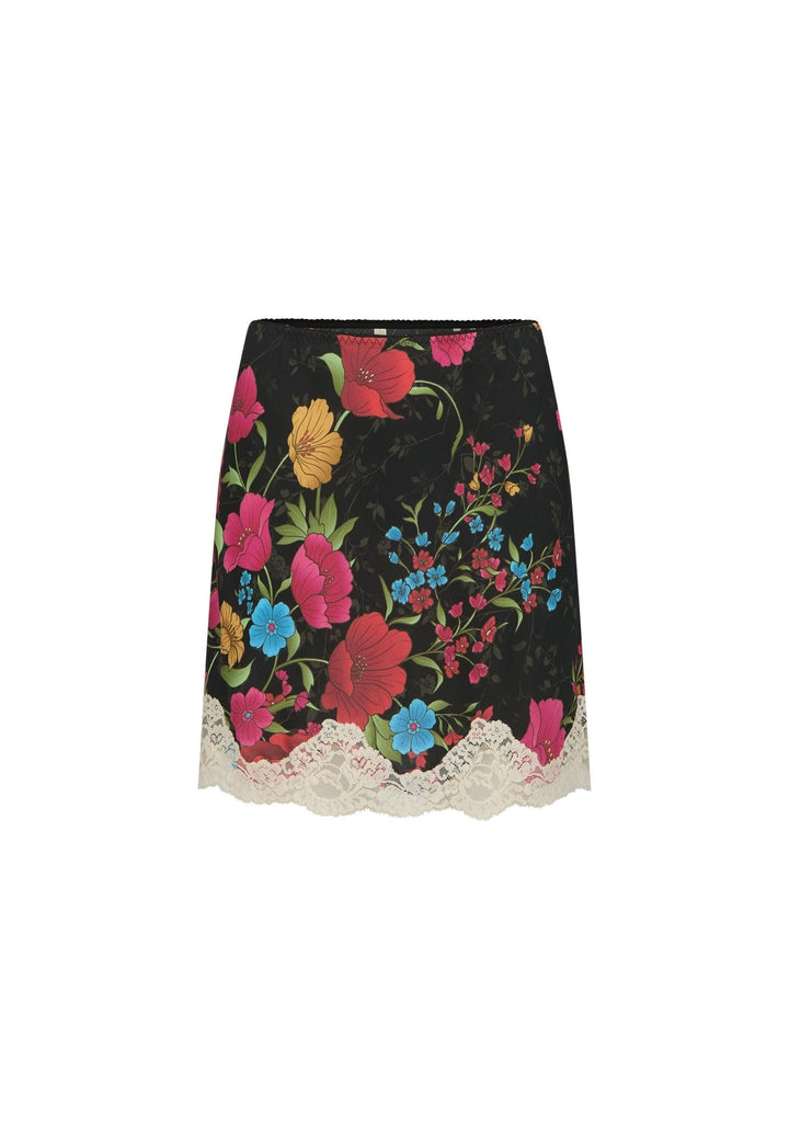 Spell Isola Lace Mini Skirt - Midnight Bloom - Meadow CollectiveSkirts