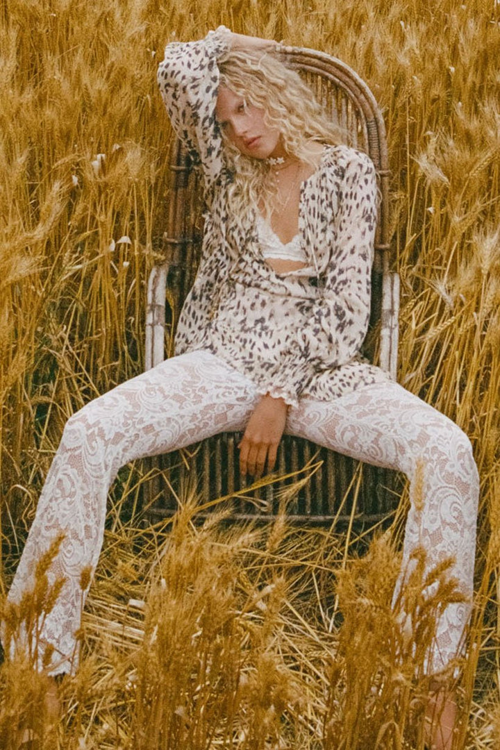 Spell Labyrinth Lace Bells - Cloud Cream - Meadow CollectivePants