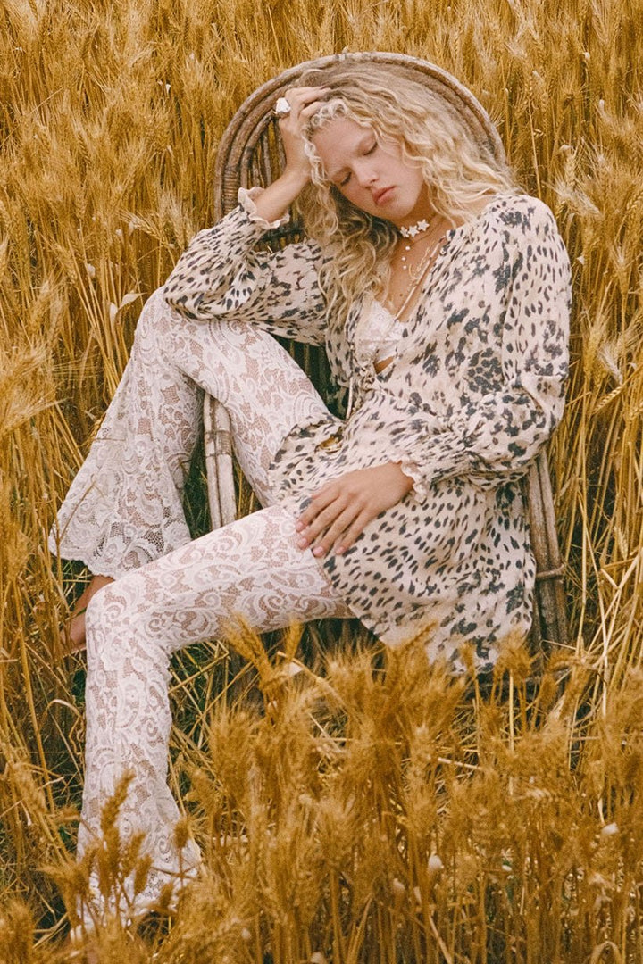 Spell Labyrinth Lace Bells - Cloud Cream - Meadow CollectivePants