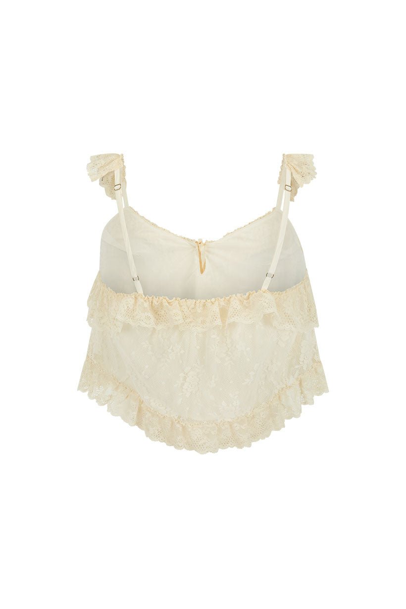Spell Labyrinth Lace Cami - Cloud Cream - Meadow Collectivetank top
