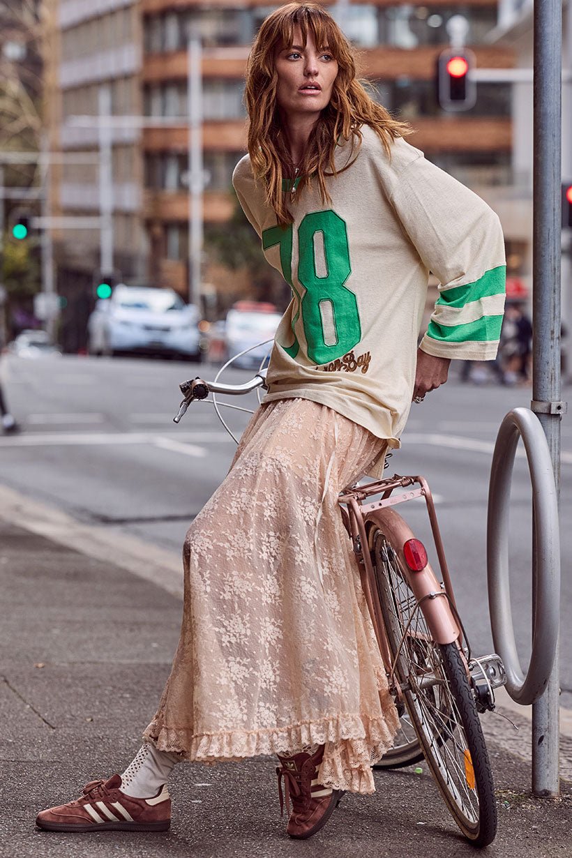 Spell Labyrinth Lace Skirt - Peach Bliss - Meadow CollectiveMaxi Skirt