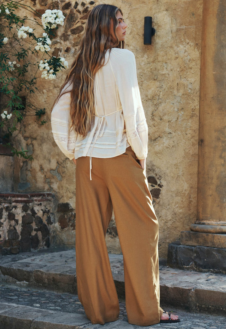 Spell London Pleated Pant - Tan - Meadow Collectivetrousers