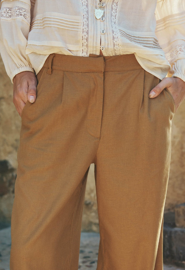 Spell London Pleated Pant - Tan - Meadow Collectivetrousers