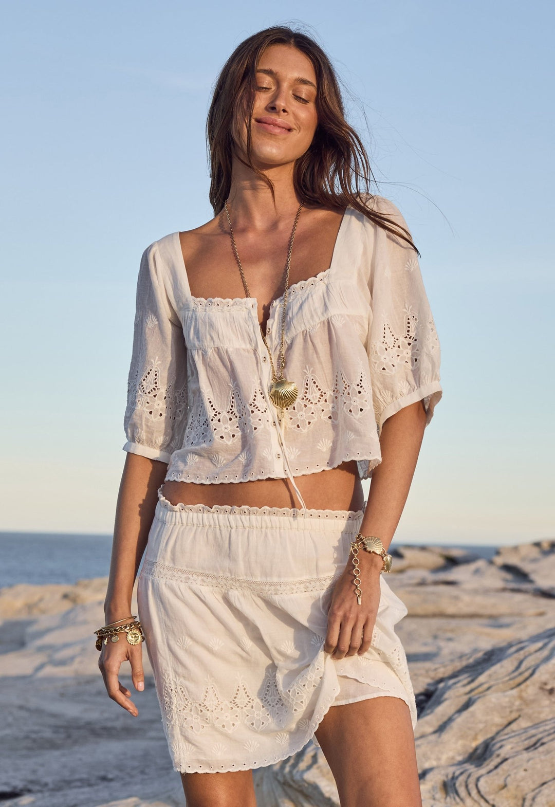 Spell Maiden Lace Blouse - Antique White - Meadow Collectiveblouse