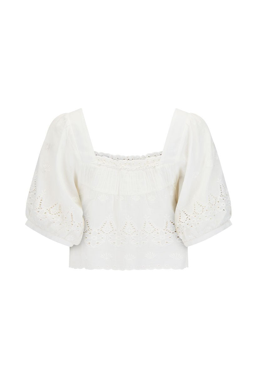 Spell Maiden Lace Blouse - Antique White - Meadow Collectiveblouse