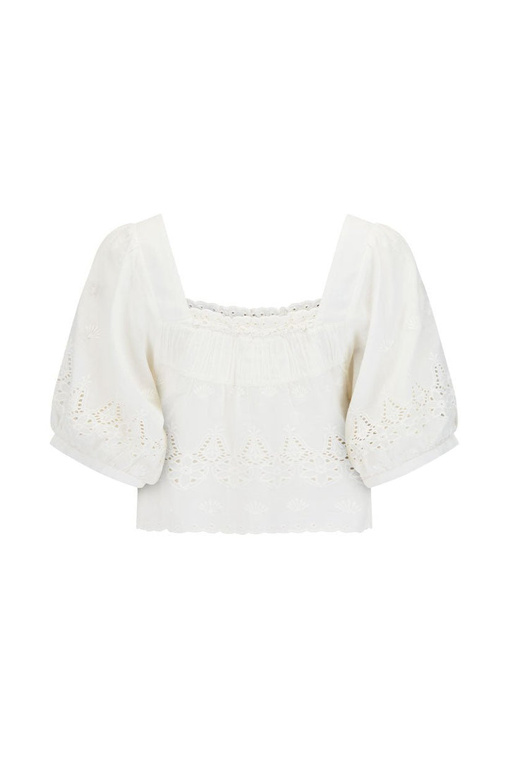 Spell Maiden Lace Blouse - Antique White - Meadow Collectiveblouse