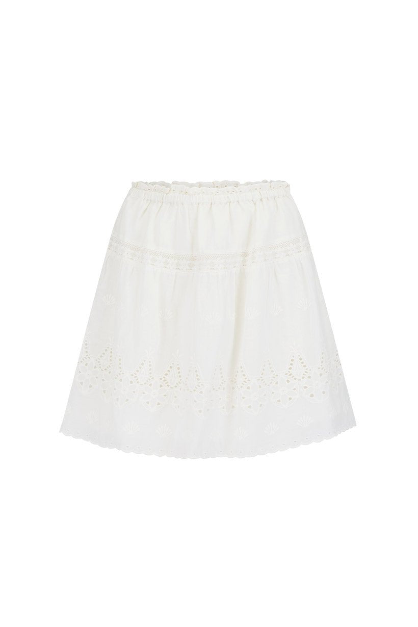 Spell Maiden Lace Mini Skirt - Antique White - Meadow Collectivemini skirt