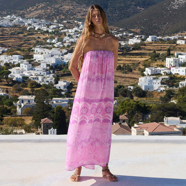 Spell Mermaid Cove Strapless Maxi Dress