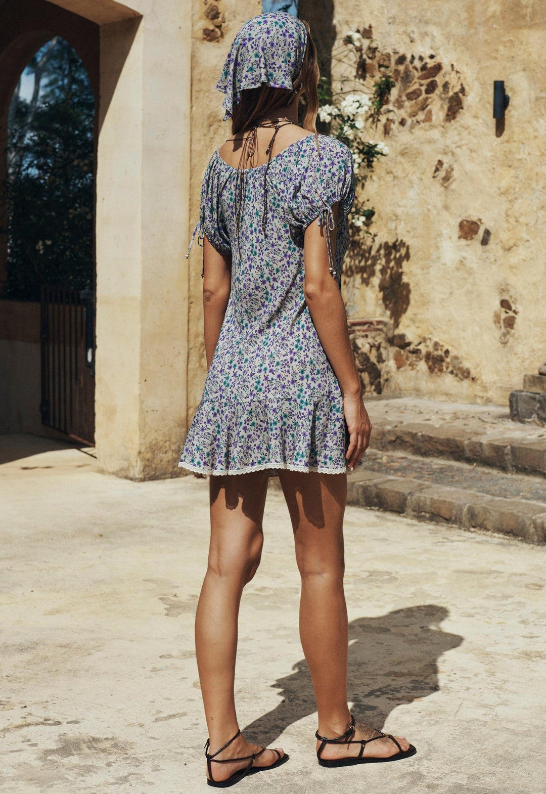 Spell Mimi - Rose Mini Dress - Violet Fields - Meadow Collectivemini dress