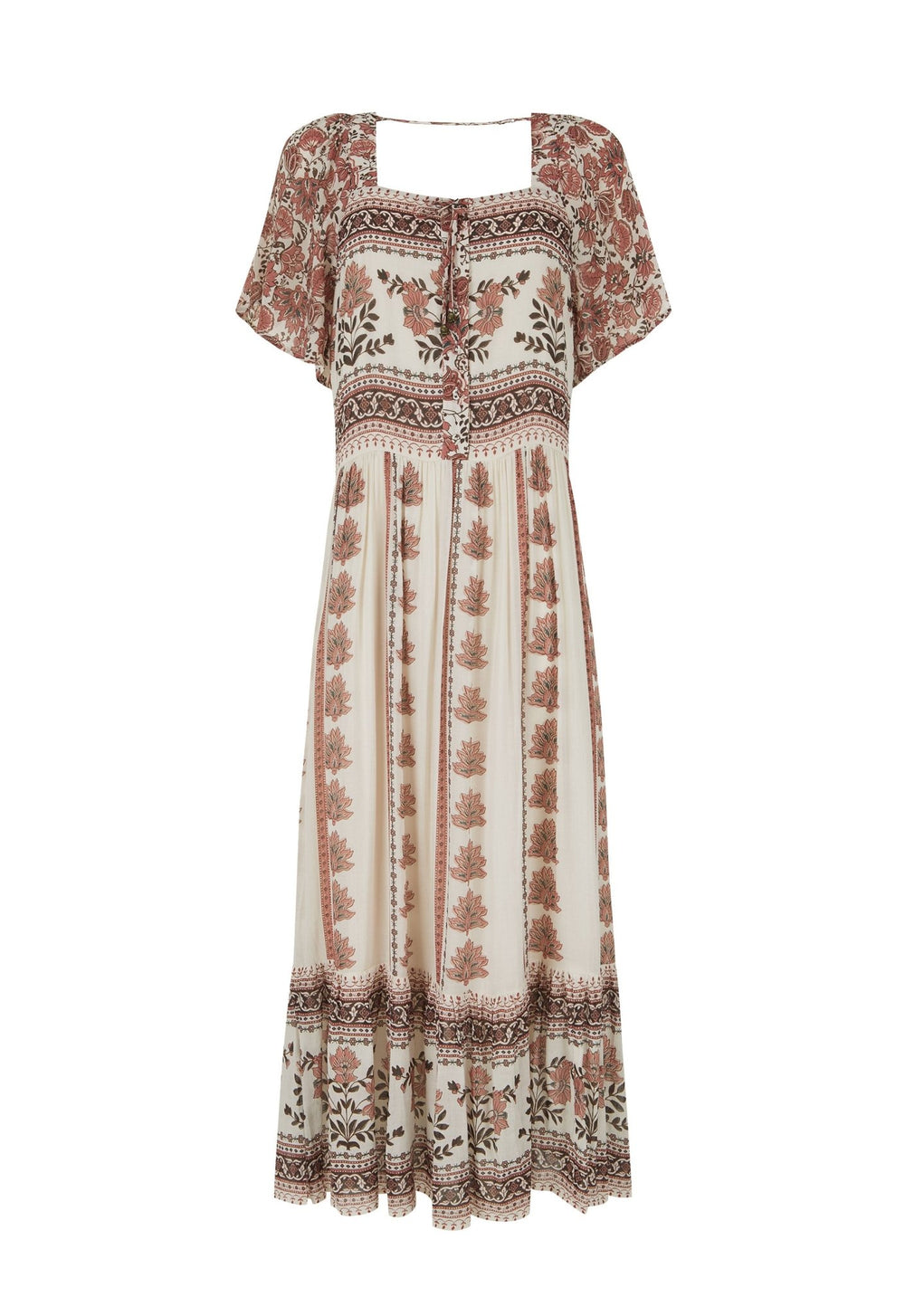 Spell Petalwood Short Sleeve Maxi- Dusty Rose - Meadow CollectiveMaxi Dress