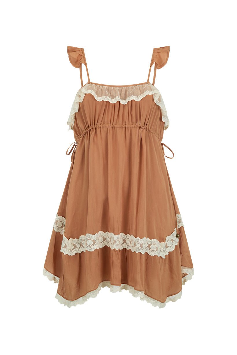 Spell Poison Peach Mini Dress - Meadow Collectivemini dress