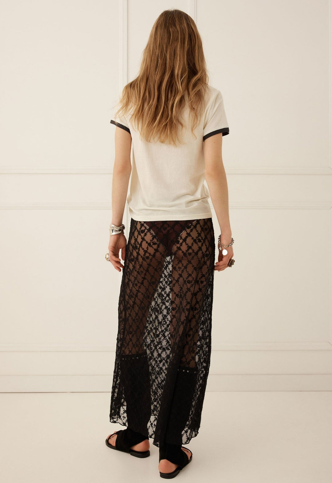 Spell Serpent Lace Maxi Skirt- Noir - Meadow CollectiveMaxi Skirt