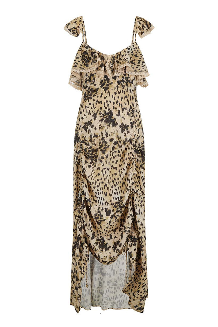 Spell Snow Leopard Strappy Gown - Meadow CollectiveMaxi Dress