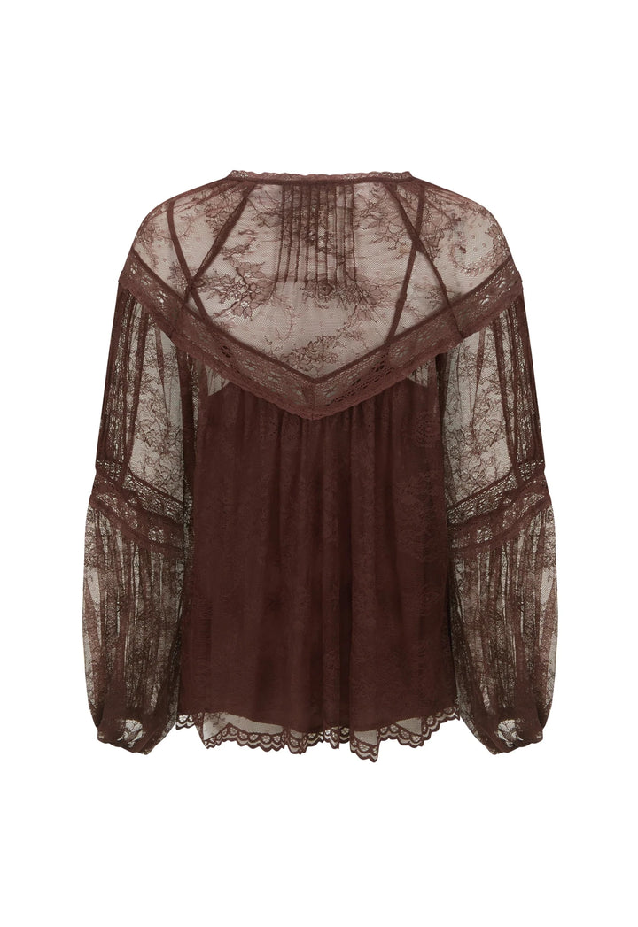 Spell Teodora Lace Blouse Fudge - Meadow Collectiveblouse