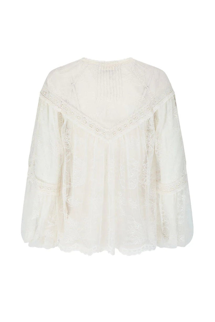 Spell Teodora Lace Blouse Sea Salt - Meadow Collectiveblouse