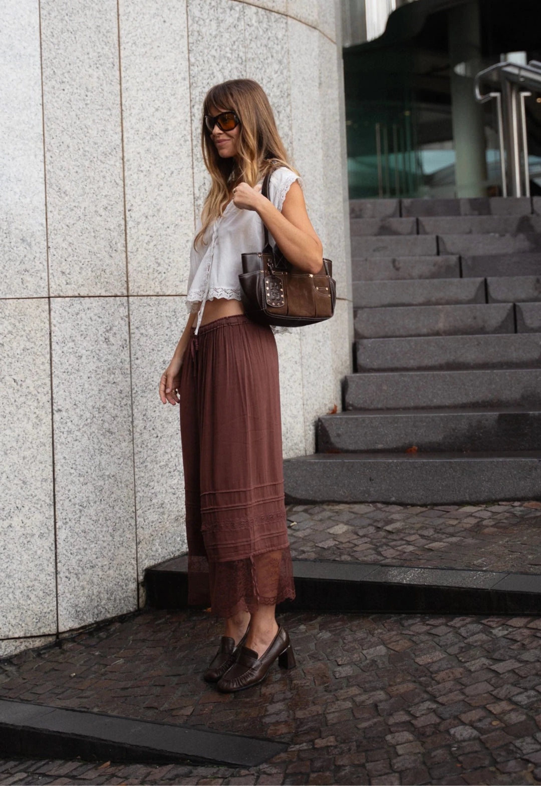 Spell Teodora Lace Pantaloon in Fudge - Meadow CollectivePants
