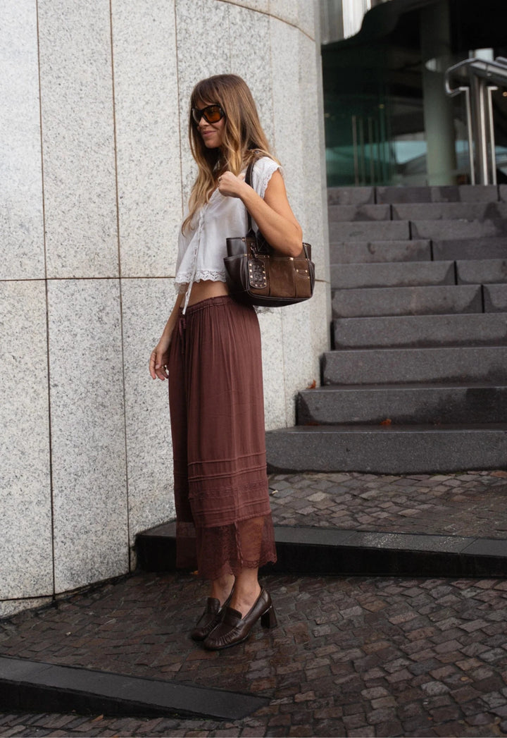 Spell Teodora Lace Pantaloon in Fudge - Meadow CollectivePants