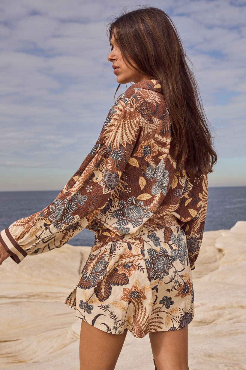 Spell Volcano Goddess Shirt Dress - coconut - Meadow Collectiveshirt dress